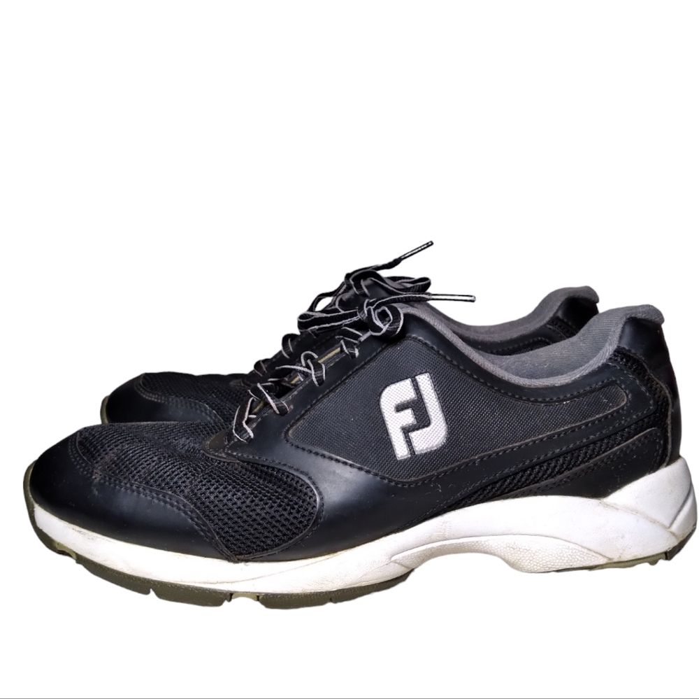 FootJoy Golf Shoes‎ Mens Flexzone Spikeless Sneaker Black Athletic Size 9
